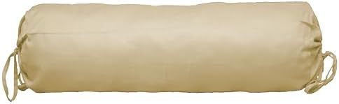 Saffron HANDICRAFTS 240TC Cotton Bolster Cover - Beige 6x24