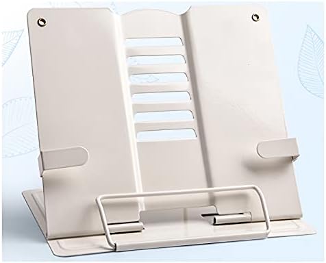 XIAOSAKU Adjustable Foldable Book Stand for Cookbooks Textbooks Magazines and Phones