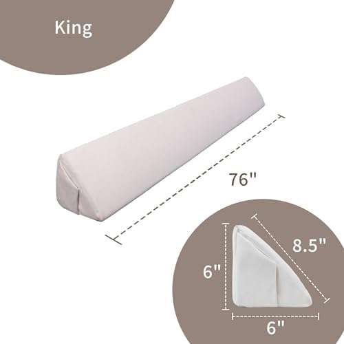 Aurako Triangular Bed Wedge Pillow for Head Foot and Side Support