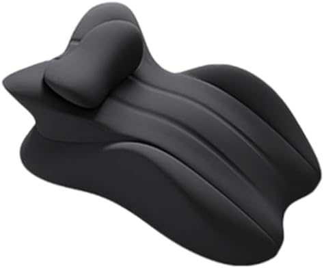 Discreet Couples Wedge Pillow - Memory Foam Support Black