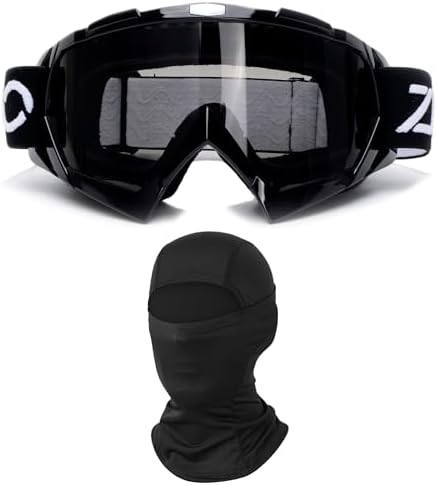 ATV Goggles with Balaclava Face Mask for All Ages