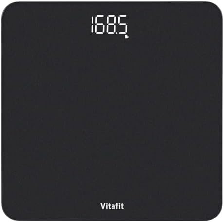 Vitafit Digital Bathroom Scale with LED Display and Auto Calibration