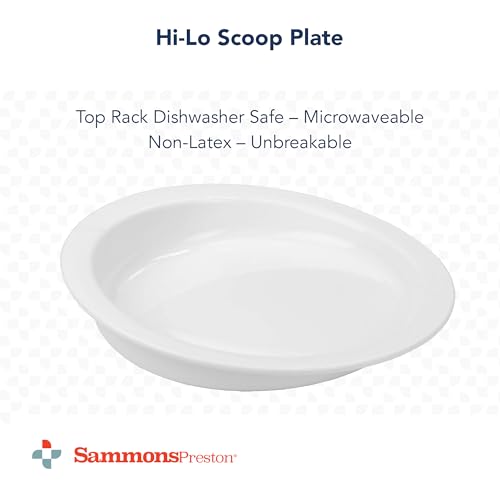 Sammons Preston Hi-Lo Scoop Plate 9 Non-Slip Eating Aid 1