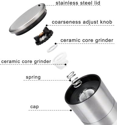 Gulex Salt Grinder Pepper Mill Adjustable Coarseness 1