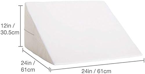 DMI Bed Wedge Pillow with Elevate Support and Machine Washable Cover