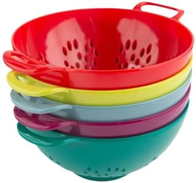 Heavy Duty 6 Inch Food Colander with Double Handles