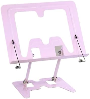 Adjustable Cookbook Holder for Kitchen Use Pink