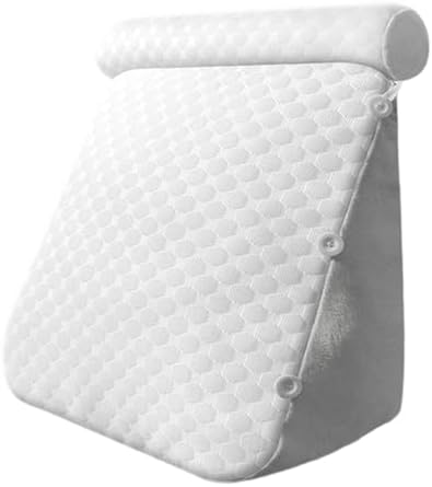 SiaBiced Wedge Pillow for Headboard Back Support Adjustable Headrest Grey