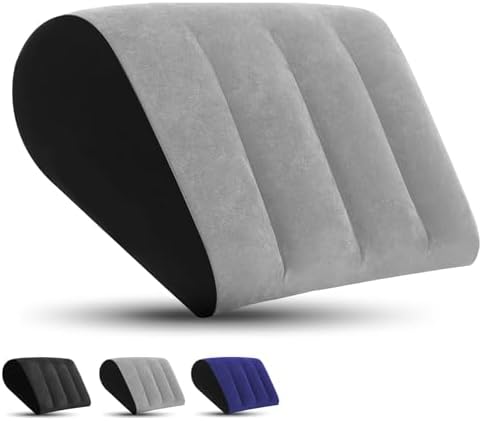 Portable Wedge Pillow Inflatable Cushion - Grey