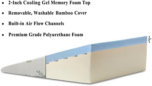 InteVision Foam Wedge Pillow with Headrest