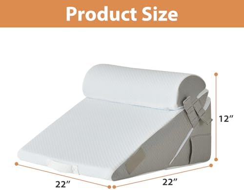 3PCS Adjustable Wedge Pillow for Back and Acid Reflux Relief