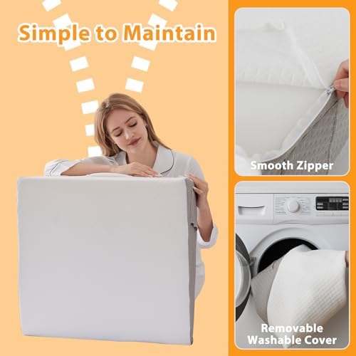 Ruqmuis 10 Wedge Pillow for Acid Reflux and Back Pain Relief