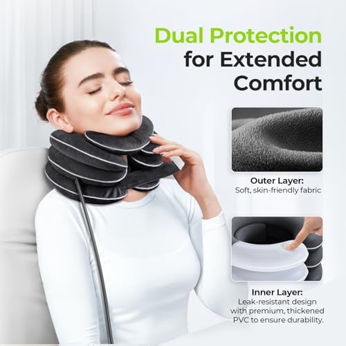 AUVON Inflatable Neck Stretcher for Cervical Traction