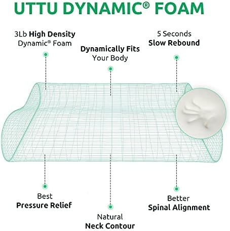 UTTU Adjustable Contour Cooling Cervical Pillow