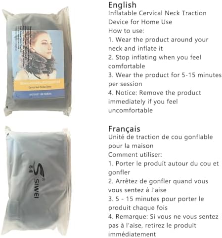 S Cervical Neck Traction Device - Adjustable Inflatable