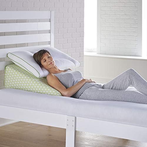 Sleep Yoga Wedge Pillow 10 Inch Memory Foam Support
