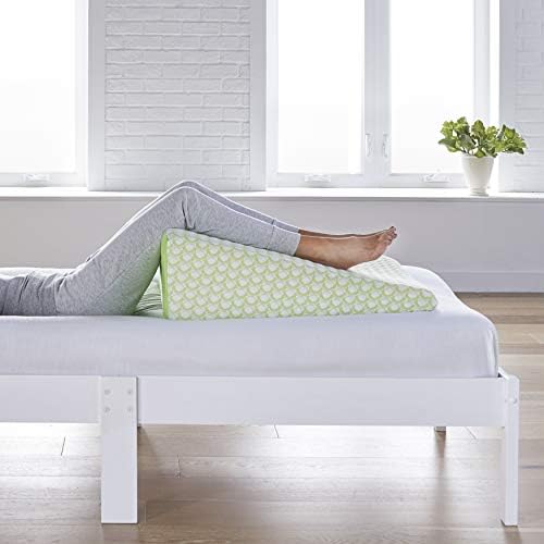 Sleep Yoga Wedge Pillow 10 Inch Memory Foam Support