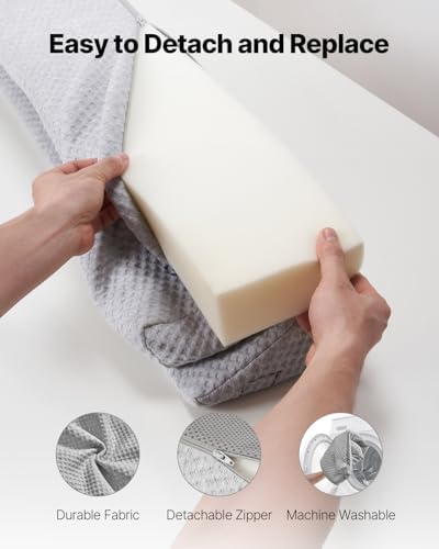 VEVOR Bed Wedge Pillow - 60x6x6 Gray 0-7 Gap Filler