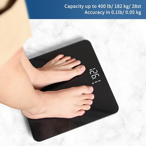 Vitafit Digital Bathroom Scale with LED Display and Auto Calibration