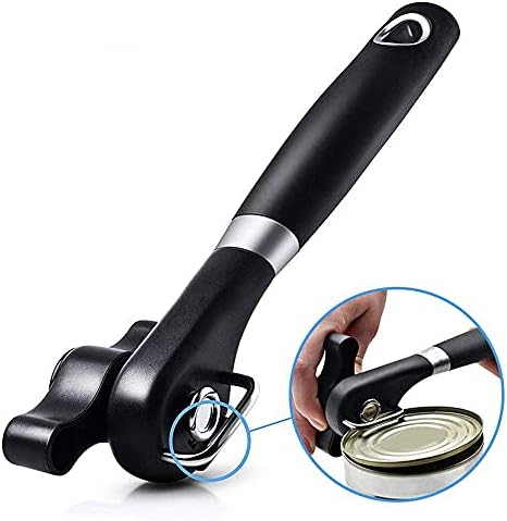 RICKUNCL Manual Can Opener with Soft Grip and Smooth Edge