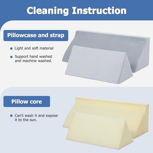 Fanwer Wedge Pillow for Side Sleepers and Post Surgery Support