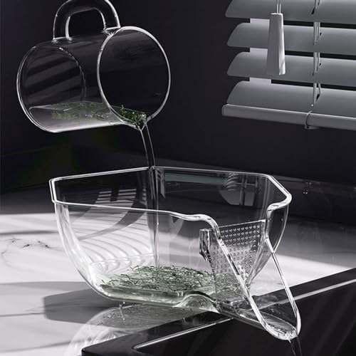 WEISUYUUS Kitchen Multi-Functional Drain Basket for Rice and Vegetable Washing