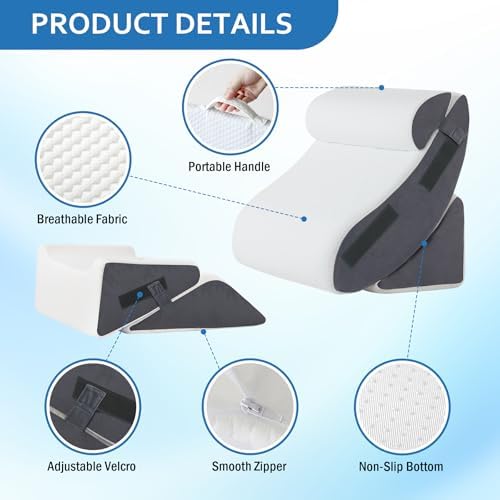 5Pcs Orthopedic Wedge Pillow Set for Post Surgery Relief 1