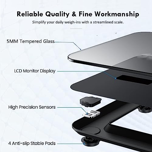 NUTRI FIT Digital Bathroom Scale for Accurate Weight Tracking