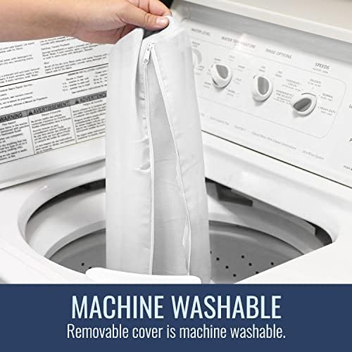 DMI Bed Wedge Pillow with Elevate Support and Machine Washable Cover