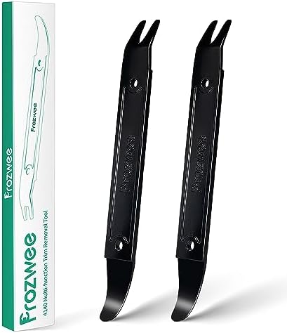 Prozwee 4140 Steel Multi-Function Trim Removal Tool 2PCS Black