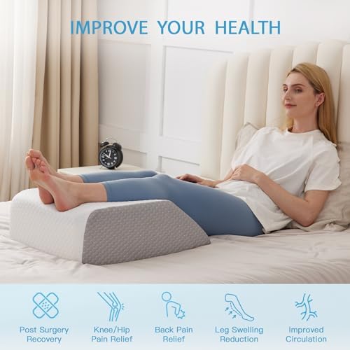 MEGCXIT Leg Elevating Pillow for Swelling Relief and Blood Circulation