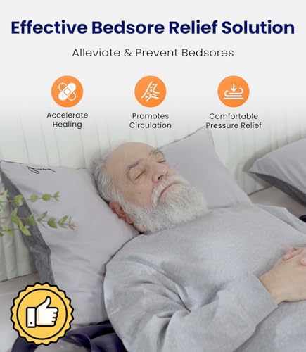 VOCIC Alternating Air Pressure Mattress Pad with 6-Setting Pump