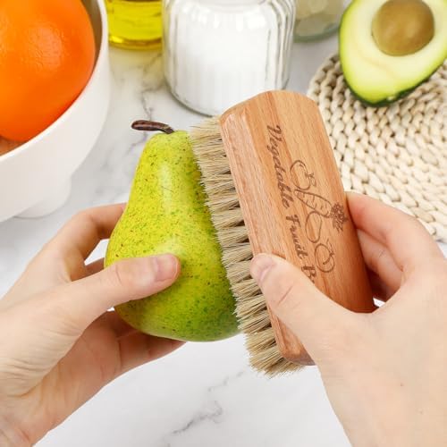 SEPGLITTER Veggie Wash Brush Set for Fruits and Vegetables