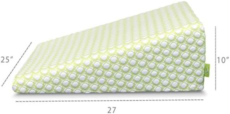 Sleep Yoga Wedge Pillow 10 Inch Memory Foam Support