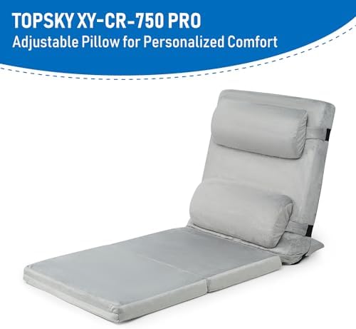 TOPSKY Adjustable Bed Wedge Pillow with 6 Positions and Memory Foam