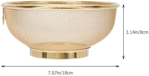 MAGICLULU Golden Stainless Steel Colander Strainer Basket 1