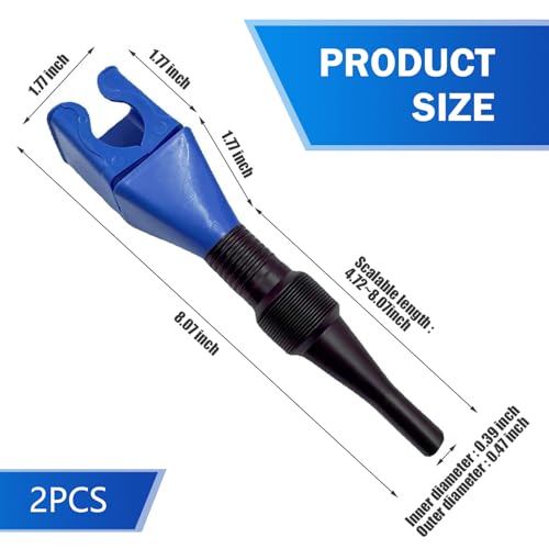 2 PCS Auto Flexible Funnel with Extendable Spout and Snap Seal