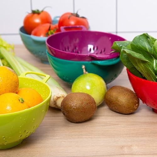 Heavy Duty 6 Inch Food Colander with Double Handles
