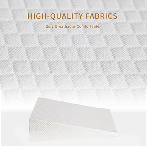 BOVFUN 5 Inch Wedge Pillow for Back Relief and Sleep Support