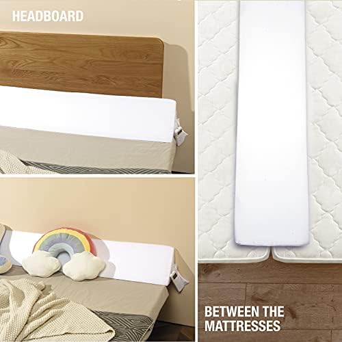Vekkia Headboard Pillow Gap Filler - 55 Inch Wedge Support