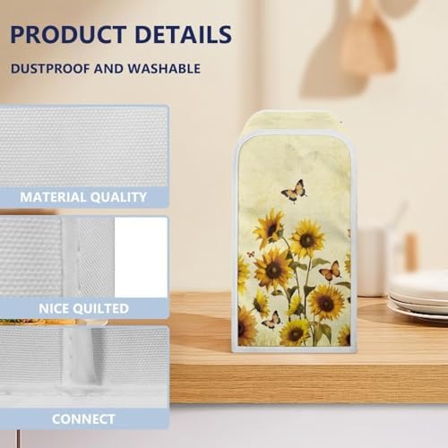 Butterfly Sunflower Can Opener Cover for Electric Openers