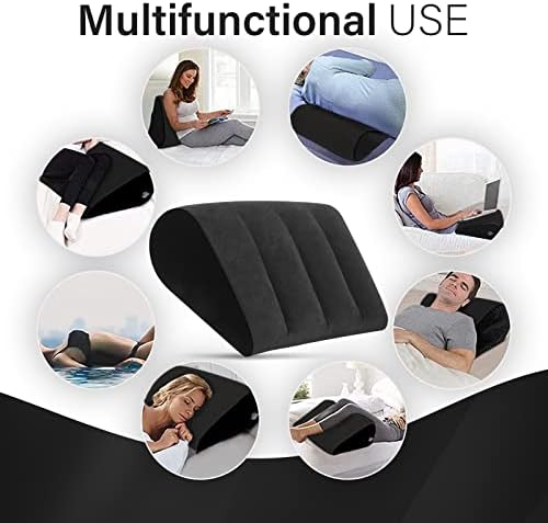 Portable Inflatable Wedge Pillow - Lightweight for Sleep Apnea Relief and Travel