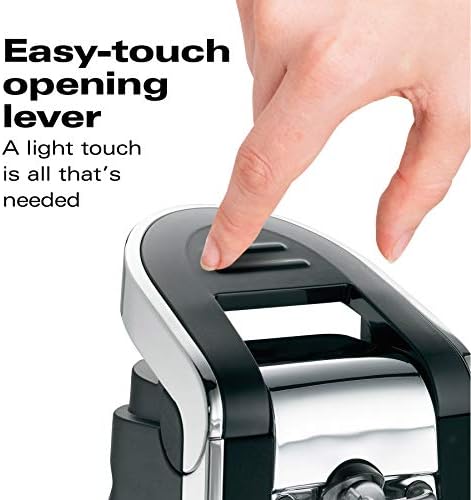 Hamilton Beach Electric Can Opener Smooth Touch Black and Chrome