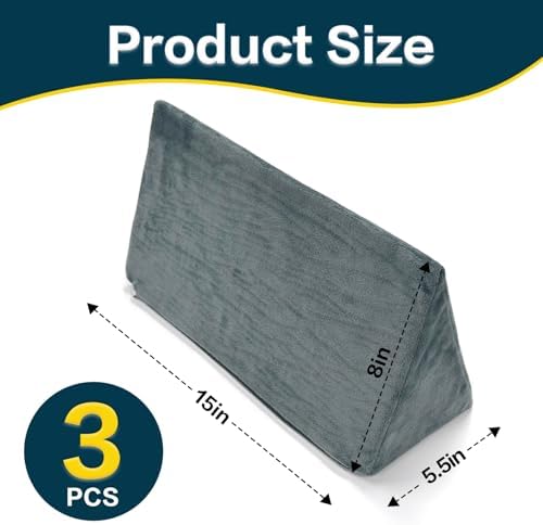 3 Pack Wedge Pillow for Leg Back Neck Support