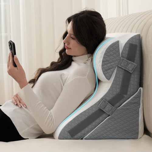 Flyxunfri Adjustable Wedge Pillow Set 9-20 Inches