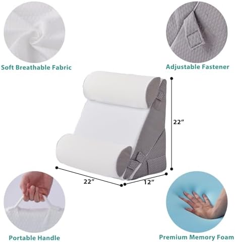 Bedluxe Adjustable 4pcs Wedge Pillow Set