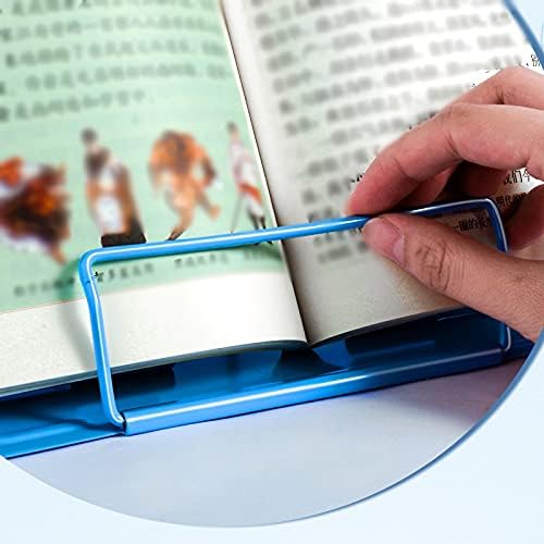 XIAOSAKU Adjustable Foldable Book Stand for Cookbooks Textbooks Magazines and Phones
