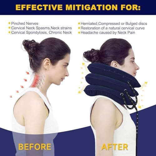 Adjustable Inflatable Neck Stretcher for Pain Relief 1