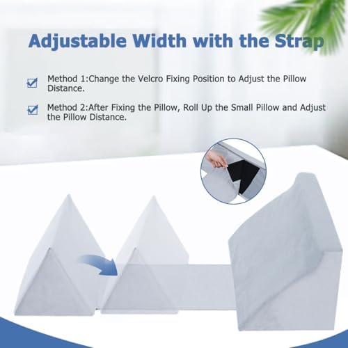 Fanwer Wedge Pillow for Side Sleepers and Post Surgery Support