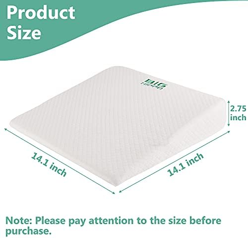 Big Hippo Memory Foam Wedge Pillow 141x141x275in